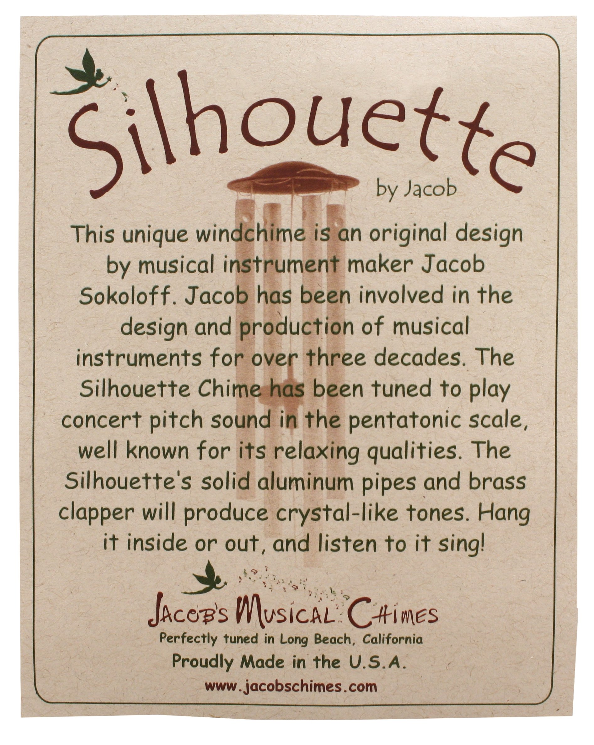 Amazon.co.jp: Jacob's ミュージカルシルエット ウィンドチャイム 猫